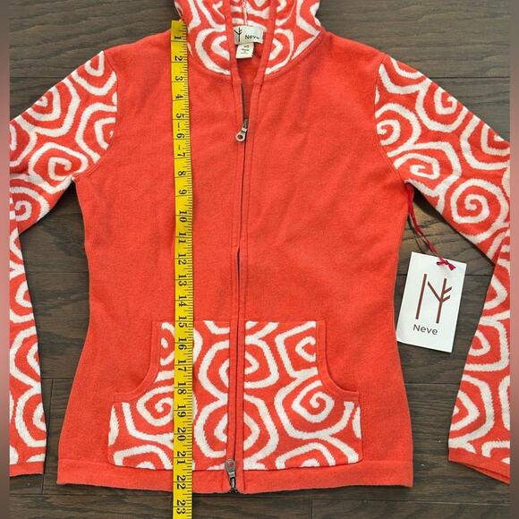 Neve Designs Gloria Full Zip Hooded Sweater - Spice - Pink Size XS NWT - Picture 5 of 8